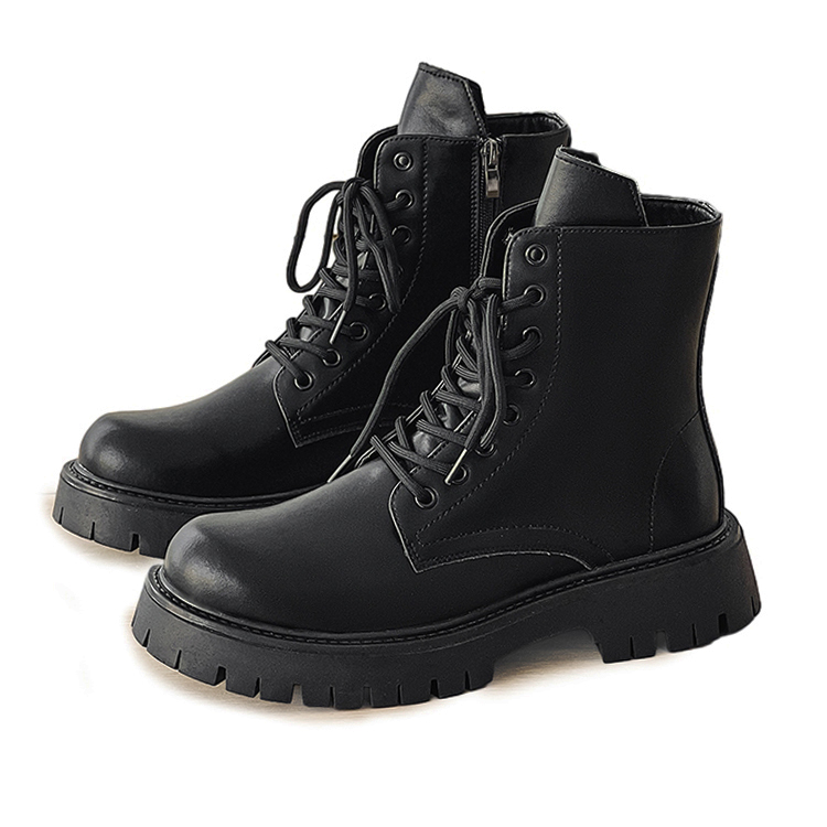 GZZ Кроссовки Crew Martin мужские черные утепленные, цвет Black Insulated Shoes — фото 4