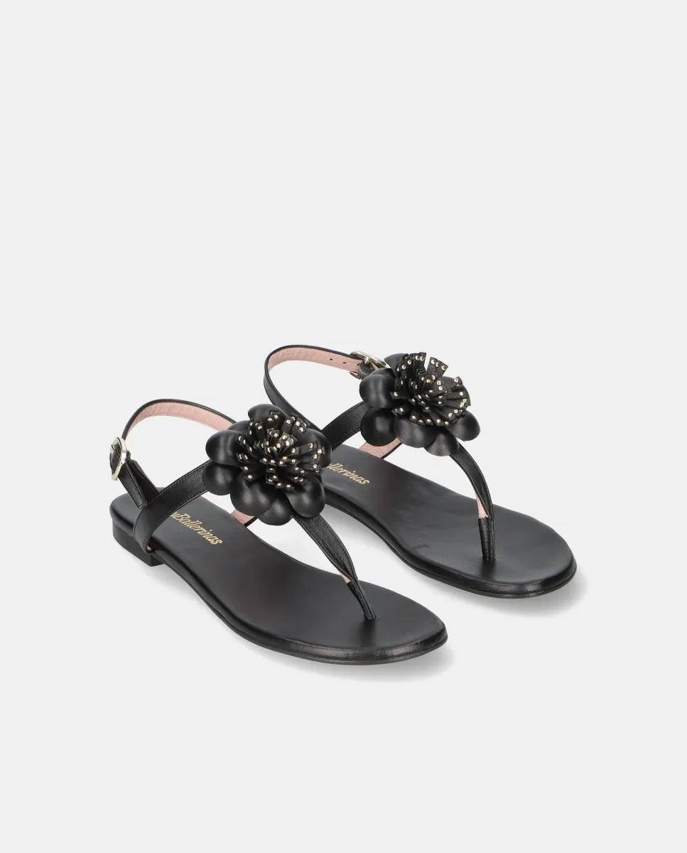 Женские сандалии Judy из мягкой кожи с цветком XL Pretty Ballerinas — фото 3