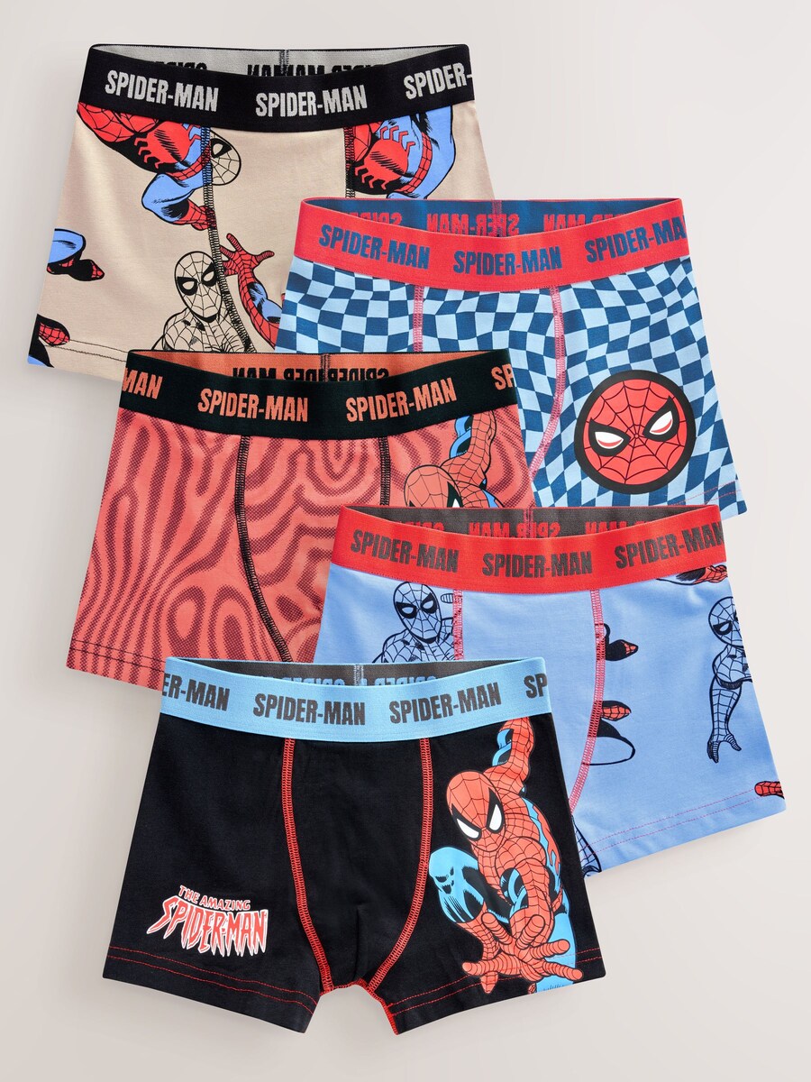 

Трусы Next Spiderman, цвет Beige/Light blue/Red/Black