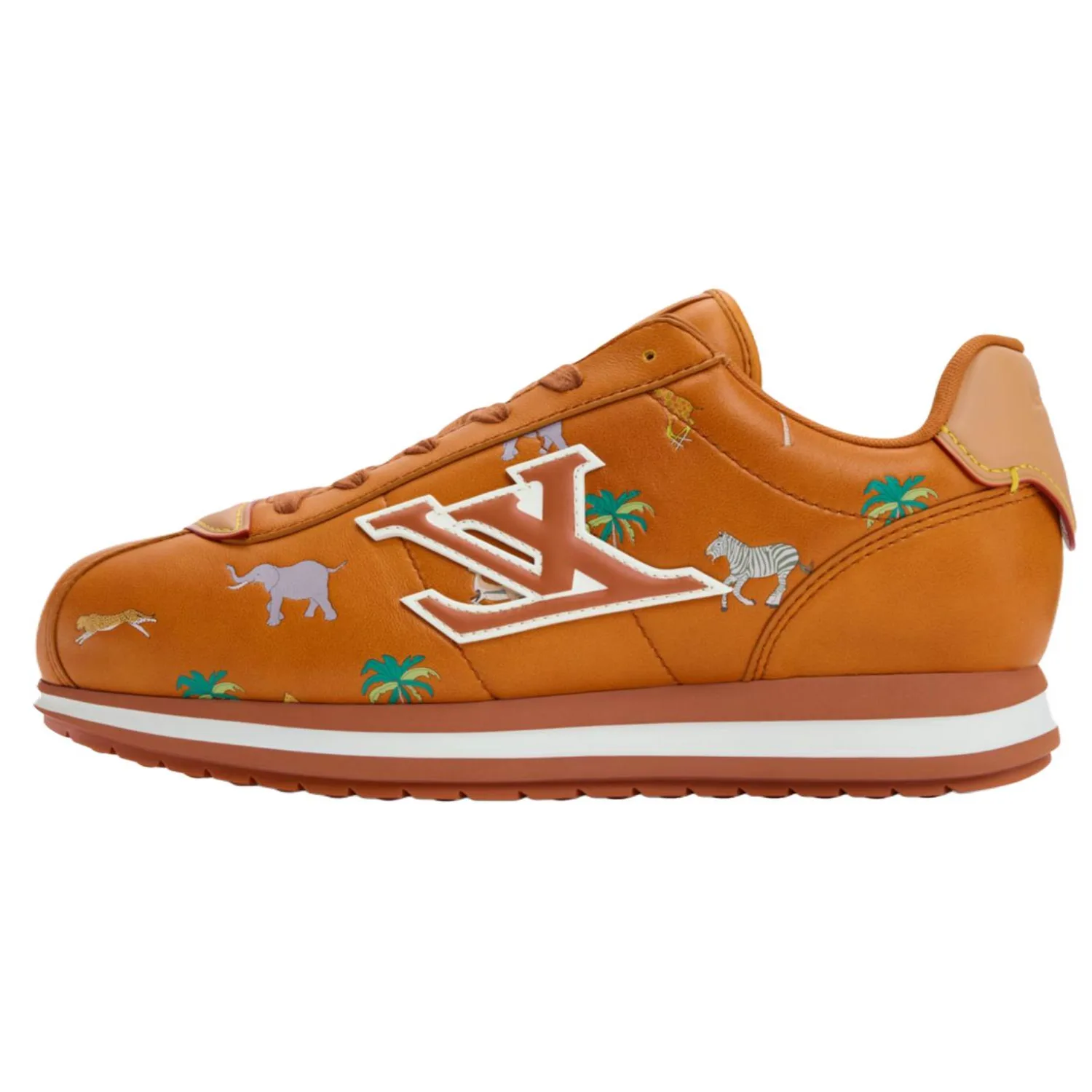 LOUIS VUITTON Кроссовки The Darjeeling Limited Collaboration Buttersoft Cow Leather Low top Casual мужские коричневые