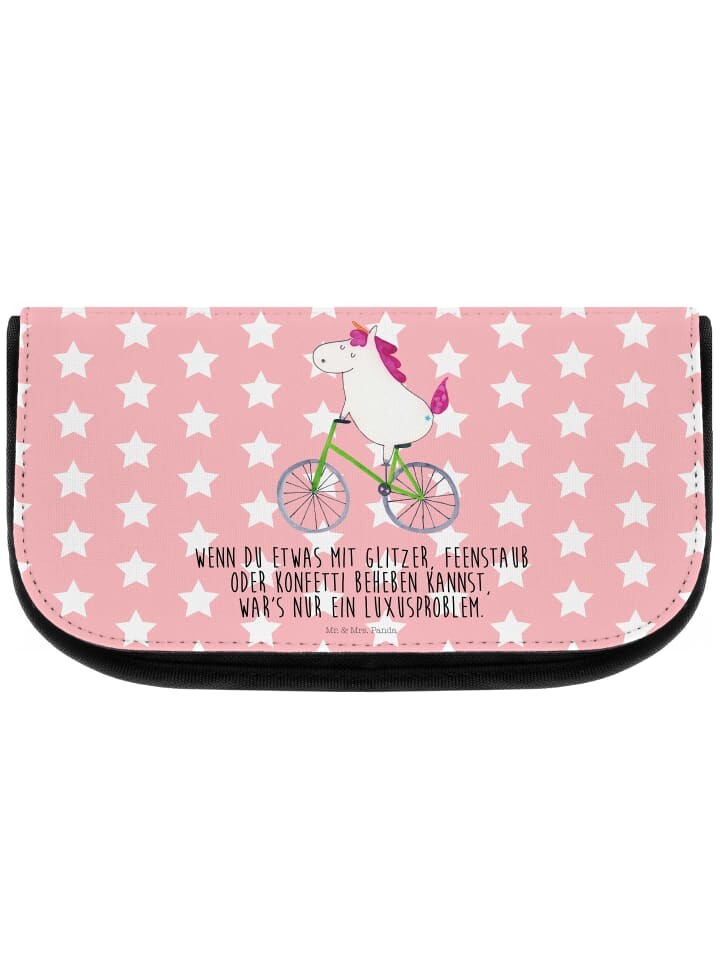 

Косметичка Mr & Mrs Panda Einhorn Radfahrer, цвет rot pastell