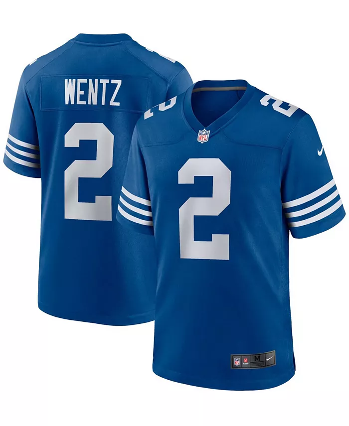 

Мужская альтернативная игровая футболка Carson Wentz Indianapolis Colts Nike, синий