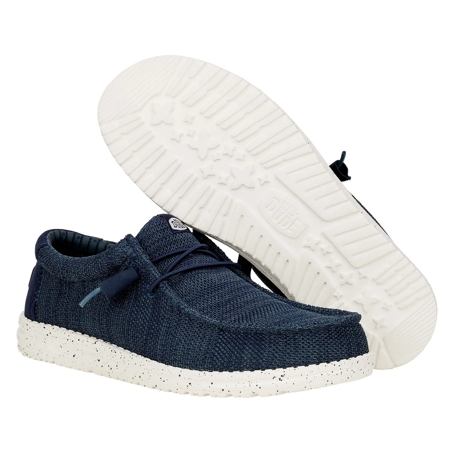 Сникерсы низкие текстильные Wally Stretch Sox, Hey Dude, синий — фото 3