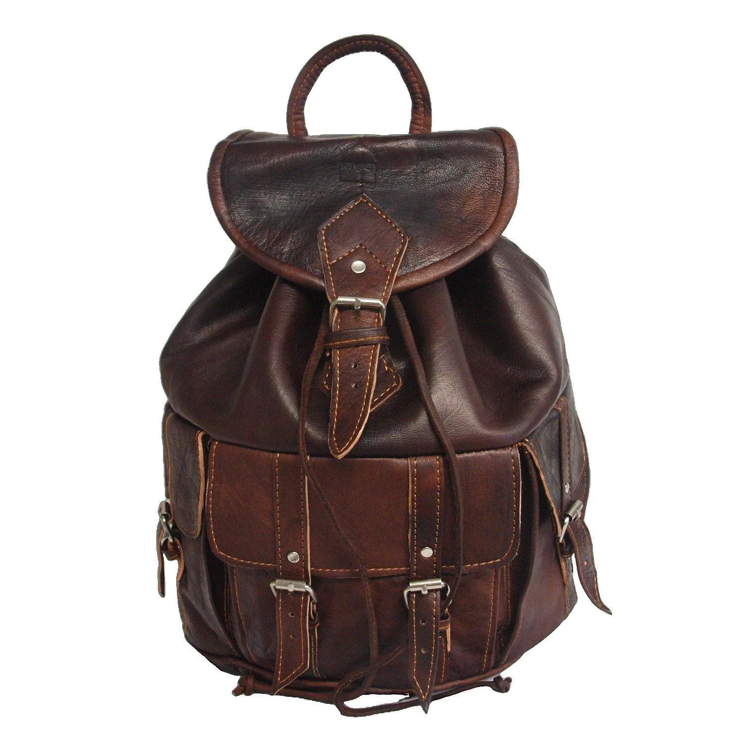 

Большой кожаный рюкзак The Larache Berber Leather, коричневый