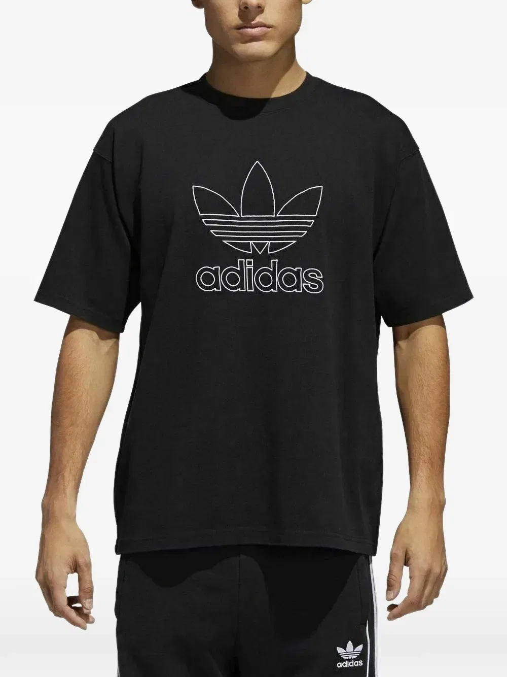 Фирменная футболка Adidas, черный