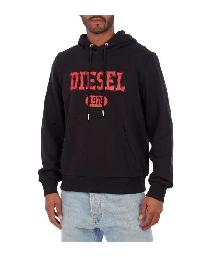 

Городская толстовка с капюшоном Diesel, черный