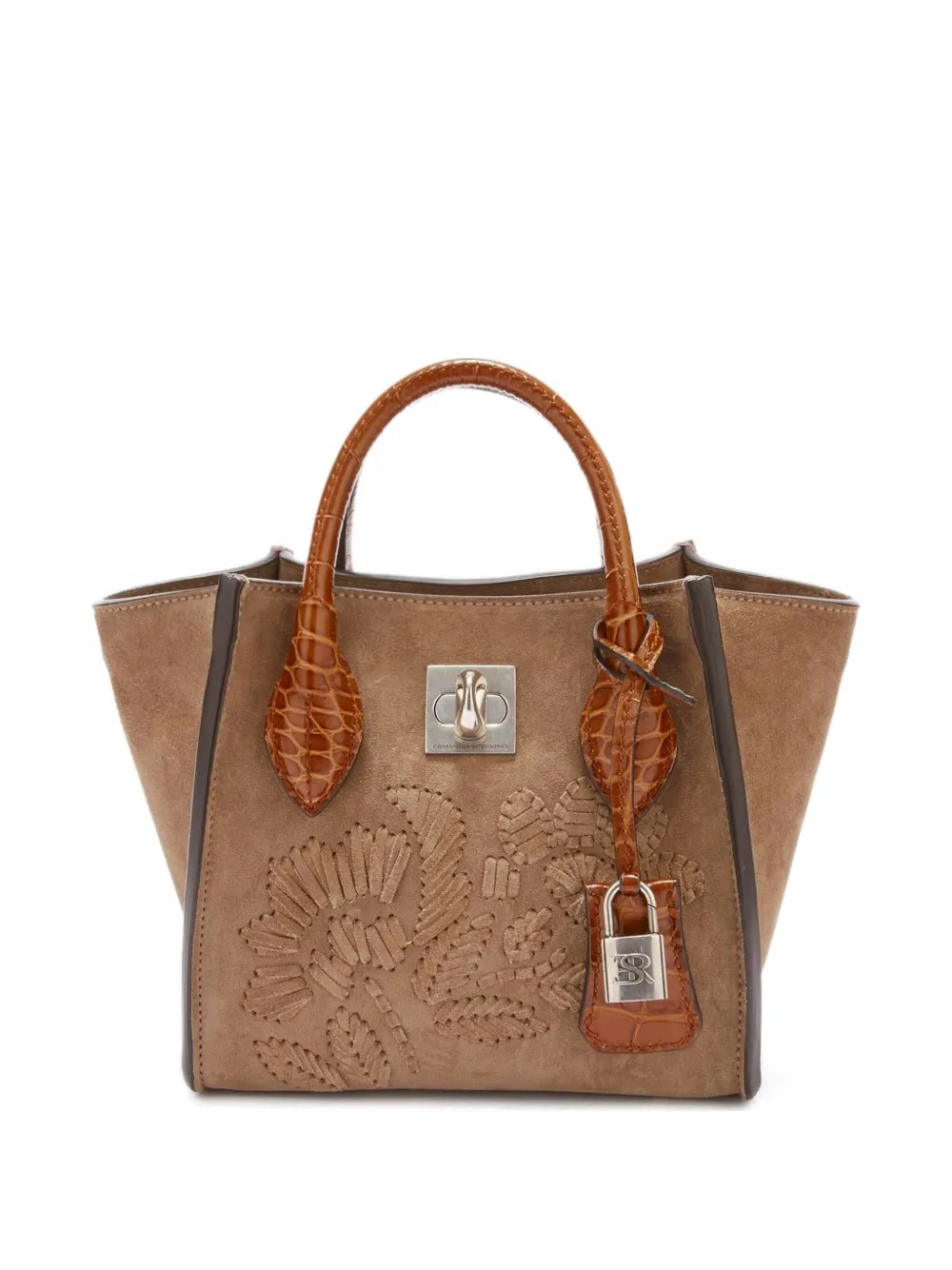 

Сумка-шоппер Mini Maggie с вышивкой Ermanno Scervino, коричневый