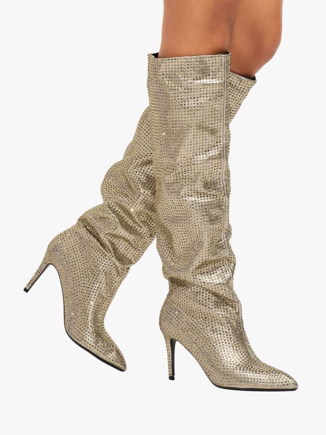 Ботинки Amore до колена Carvela, Bronze — фото 2