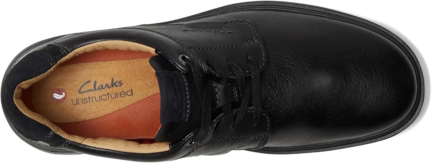 Мужские оксфорды Clarks Un Briley Pace, Black Leather — фото 2