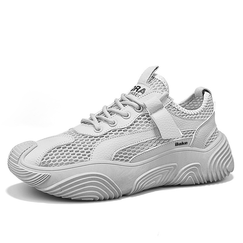 

BAKE Серые мужские легкие повседневные низкие кеды с противоскользящей и износостойкой подошвой, цвет Gray