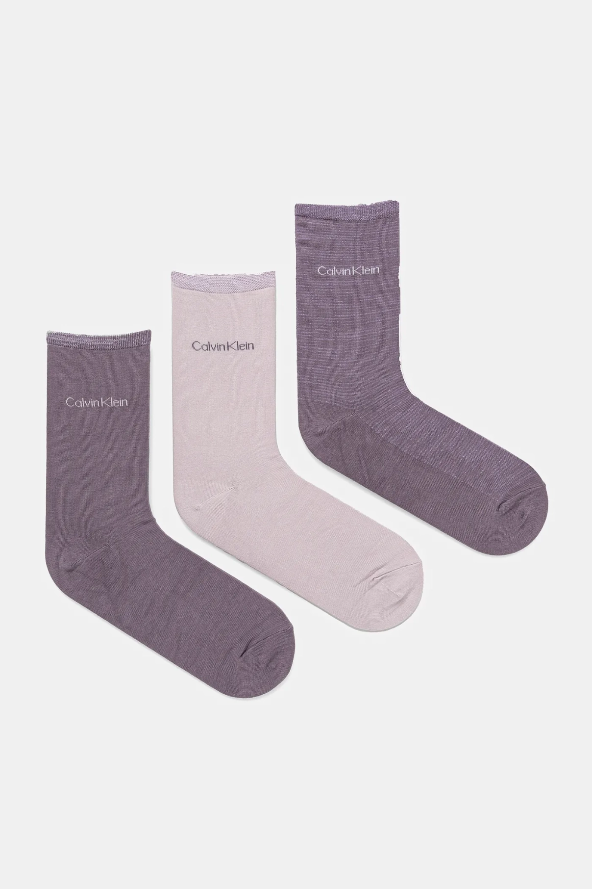 

3 упаковки носков Calvin Klein, фиолетовый