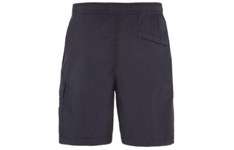 Повседневные шорты мужские темно-синие Stone Island, синий — фото 2