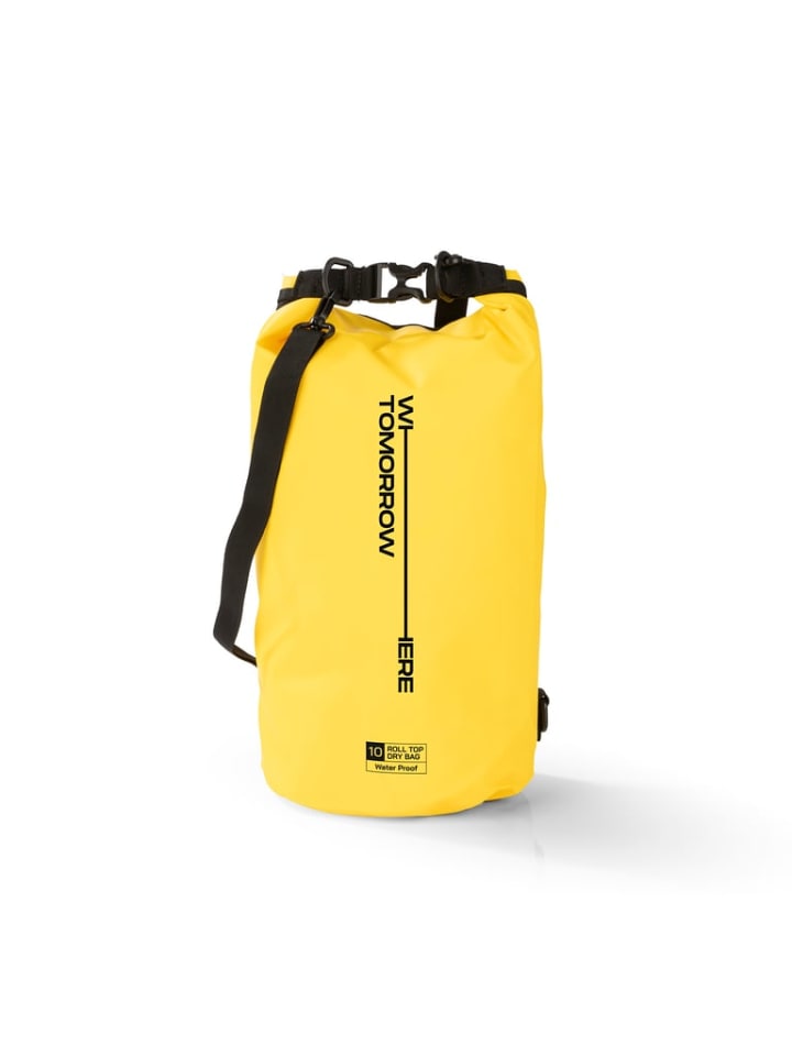 

Водонепроницаемая сумка из ПВХ, 10 л, желтая Where Tomorrow