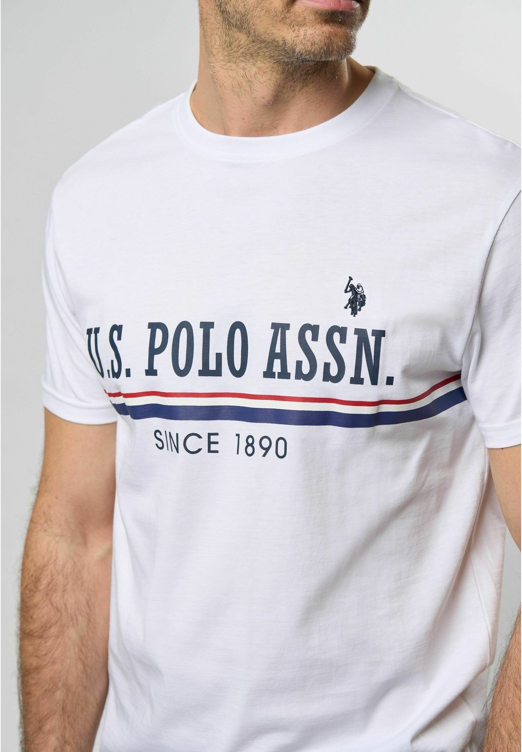 Футболка с принтом LIMITED ANNIVERSARY U.S. Polo Assn., белый — фото 4