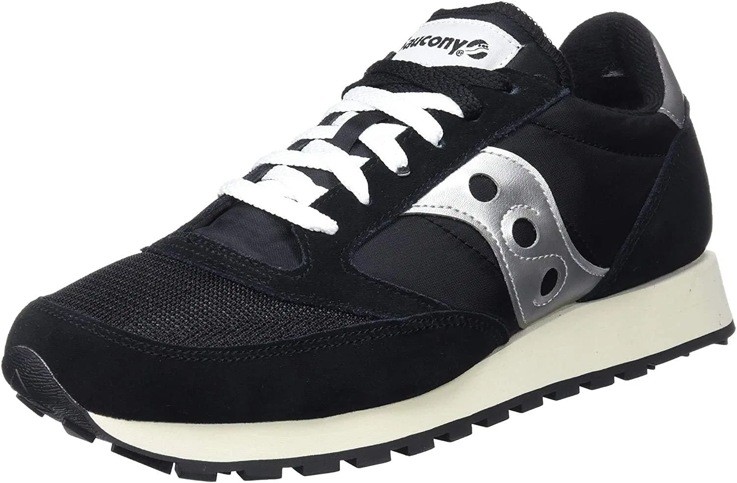 Женские замшевые кроссовки Saucony Jazz Original Vintage S60368, Black White