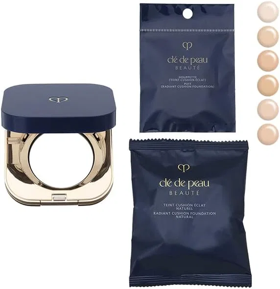 Тональная основа Cushion Cle De Peau Beaute Tan Cushion Eclat Naturel SPF25/PA+++ 14 г оттенок Ochre 10 — фото 2