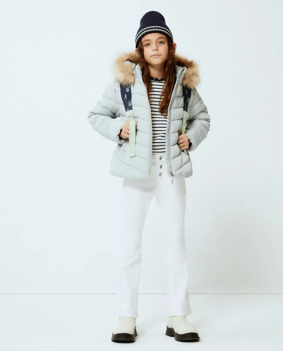 

Роскошная короткая парка Kids El Corte Inglés, голубой