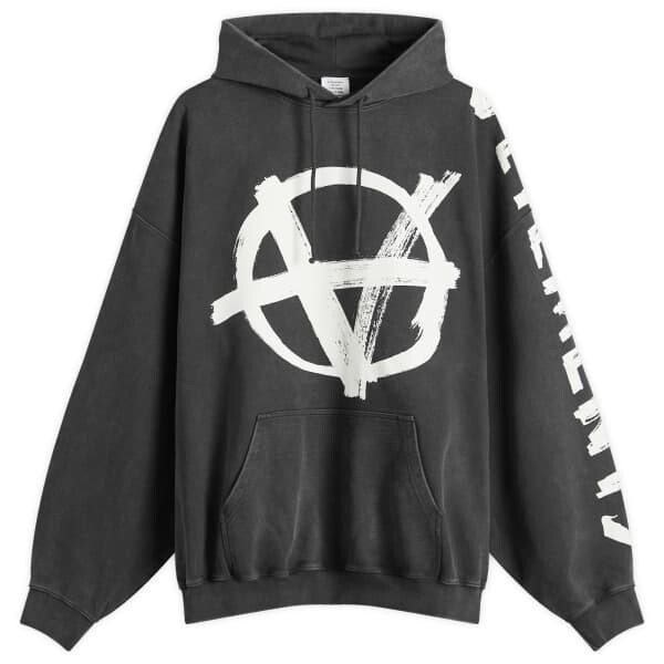 

Толстовка с капюшоном «Двойная анархия» Vetements, черный