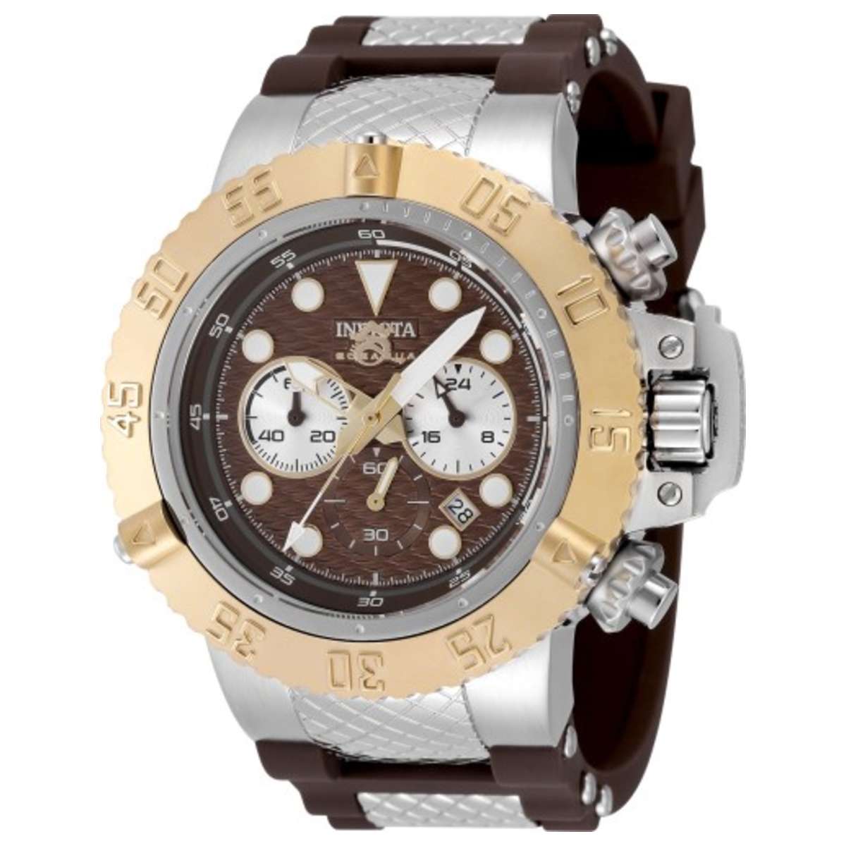 

Invicta Мужские кварцевые часы Subaqua 50 мм, серебряный/оранжевый