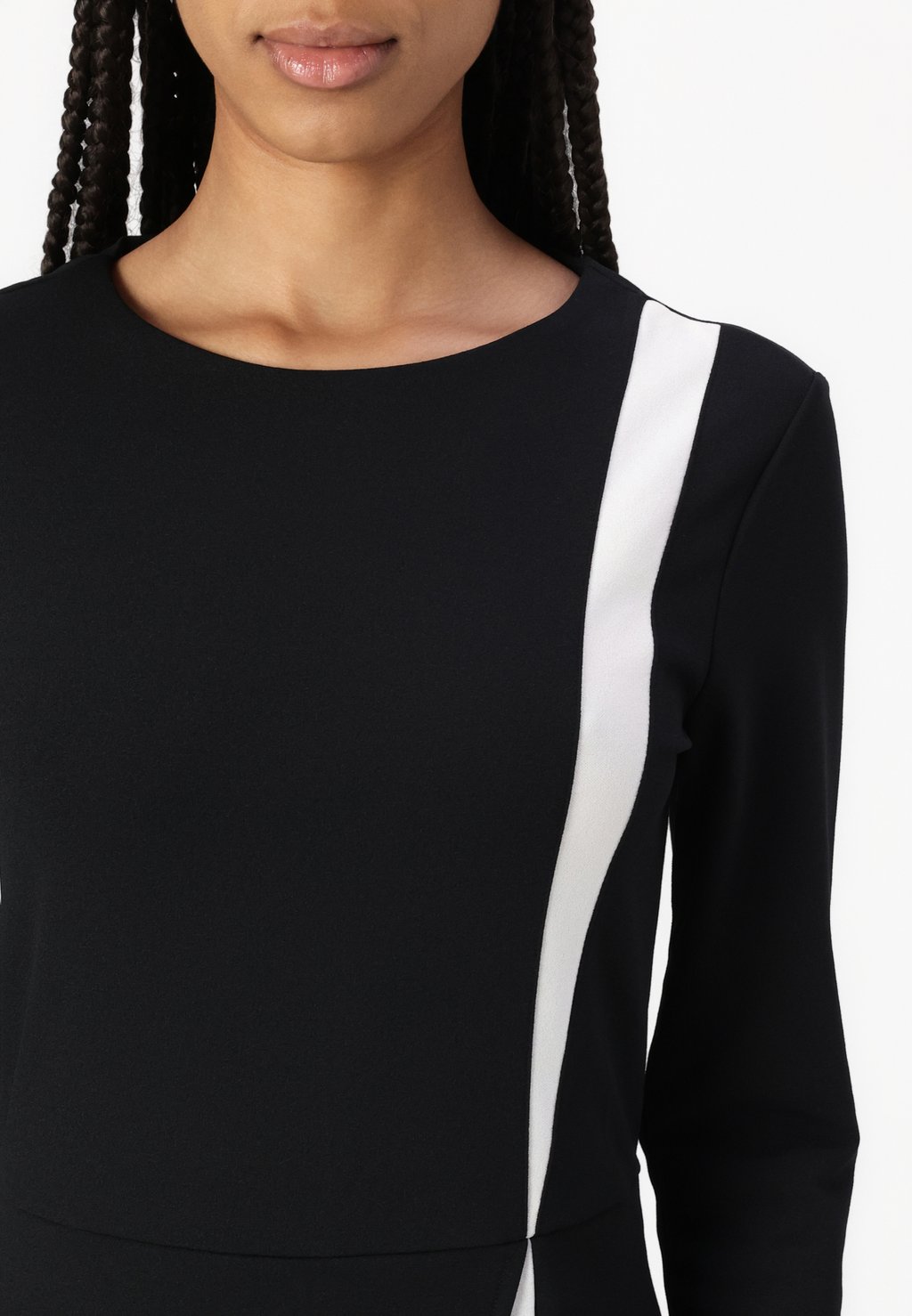 

Платье из джерси CONTRAST OVERLAY FITTED MINI DRESS Anna Field, черный
