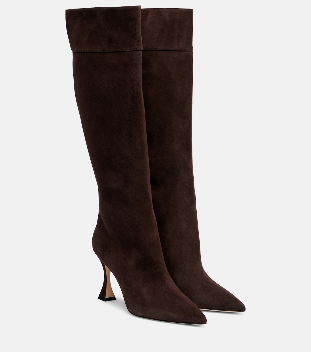 Ботинки Miralonepla 90 до колена из замши Manolo Blahnik, 2011 Dbrw