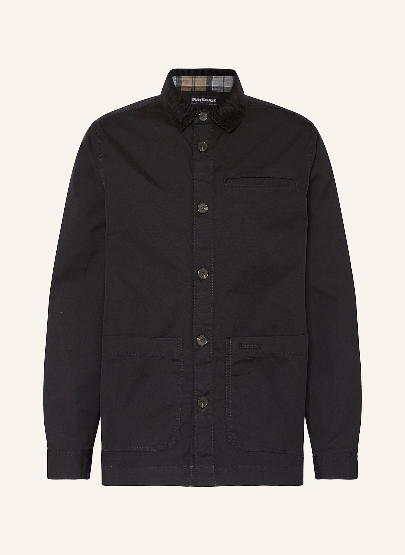 

Верхняя рубашка коул Barbour, черный
