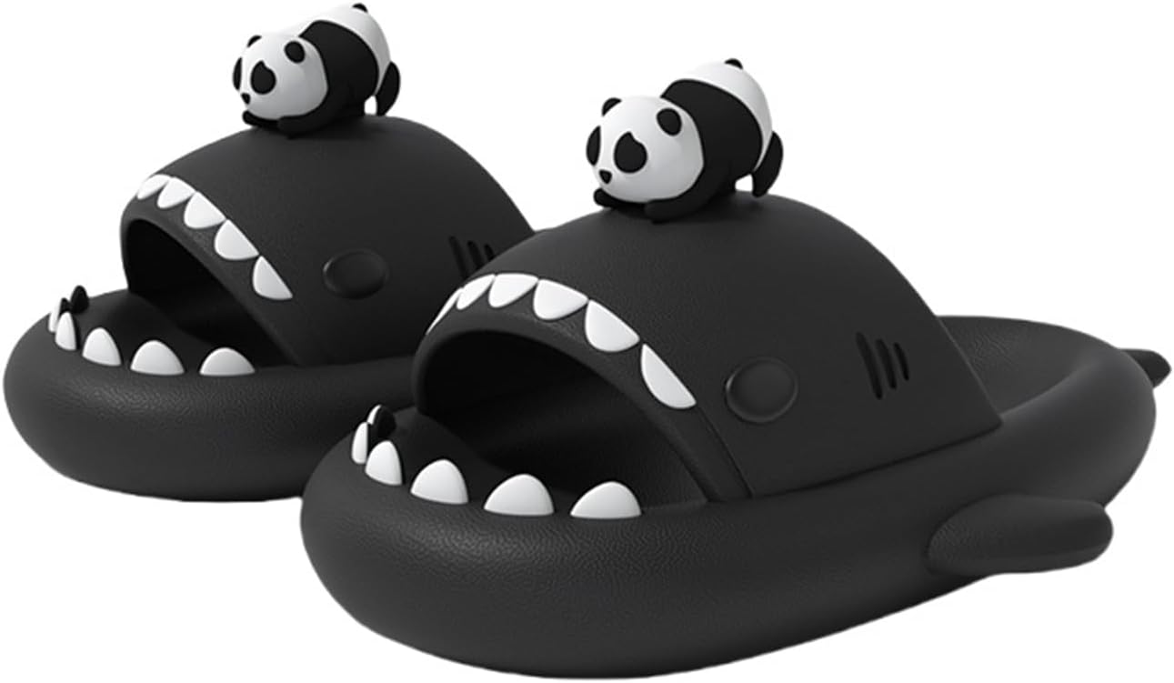 

Шлепанцы с акулами, забавные тапочки «Облачная акула» с противоскользящей поверхностью и быстрой сушкой, тапочки «Облачная акула» для мужчин и женщин Generic, Panda