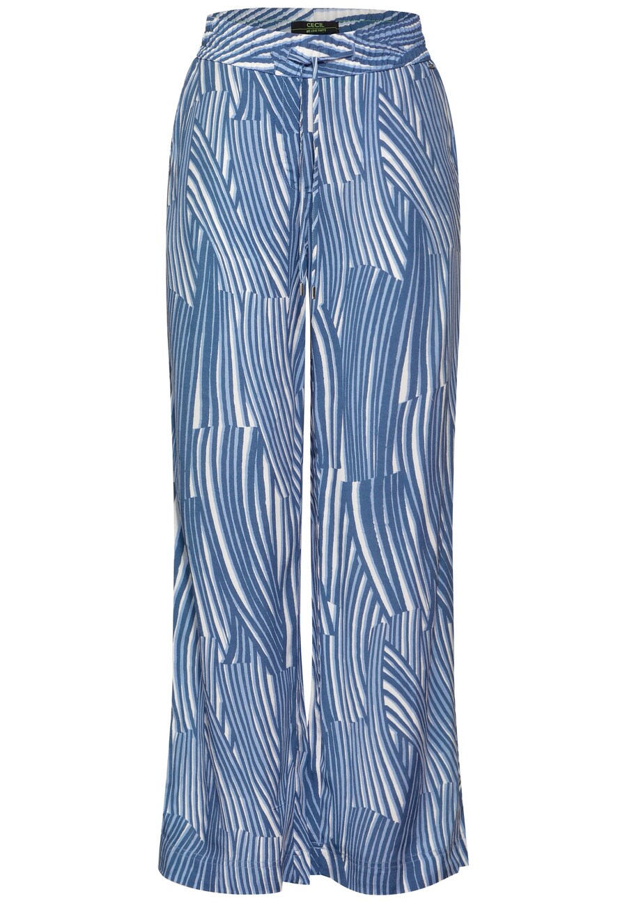 

Широкие брюки CECIL, цвет Light blue/White
