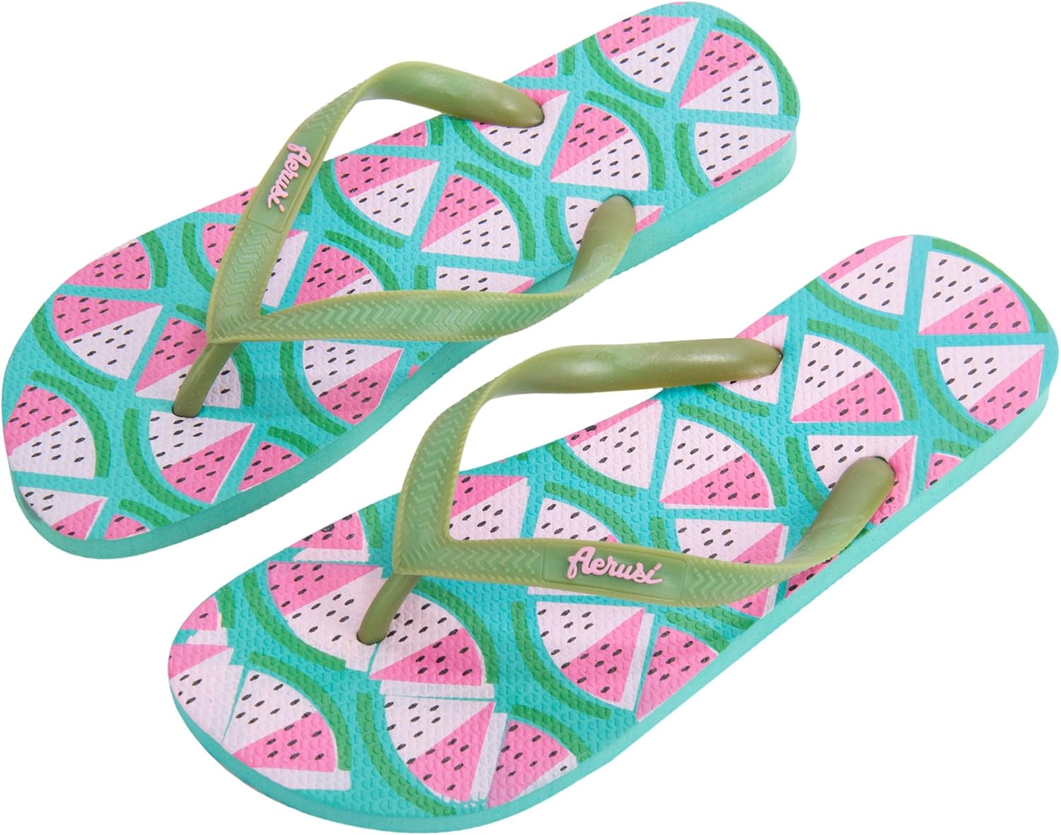 

Сланцы Aerusi унисекс - прочная резиновая подошва с противоскользящим эффектом, удобная амортизирующая стелька, водо- и погодоустойчивые пляжные сандалии, стильная летняя обувь для мужчин и женщин, Sea Green