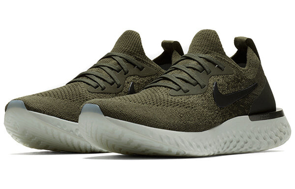 Кроссовки epic react flyknit Nike, хаки — фото 2