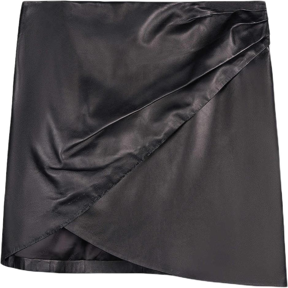 

Кожаная короткая юбка Karl Lagerfeld для женщин KARL LAGERFELD / Karl Lagerfeld Jeans, черный