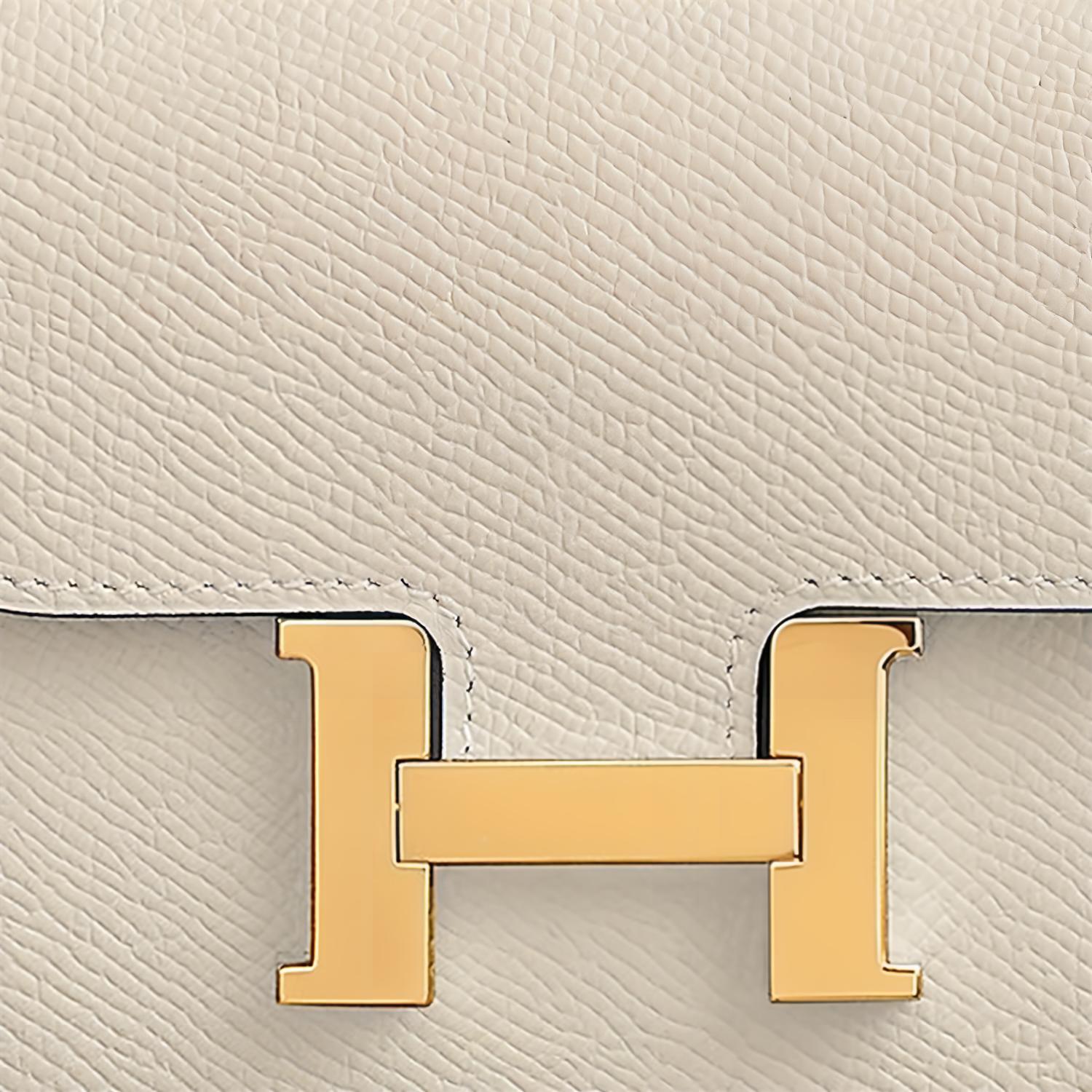 Кардхолдер Constance Slim Epsom Calfskin, поясная сумка Regular для женщин HERMES — фото 4