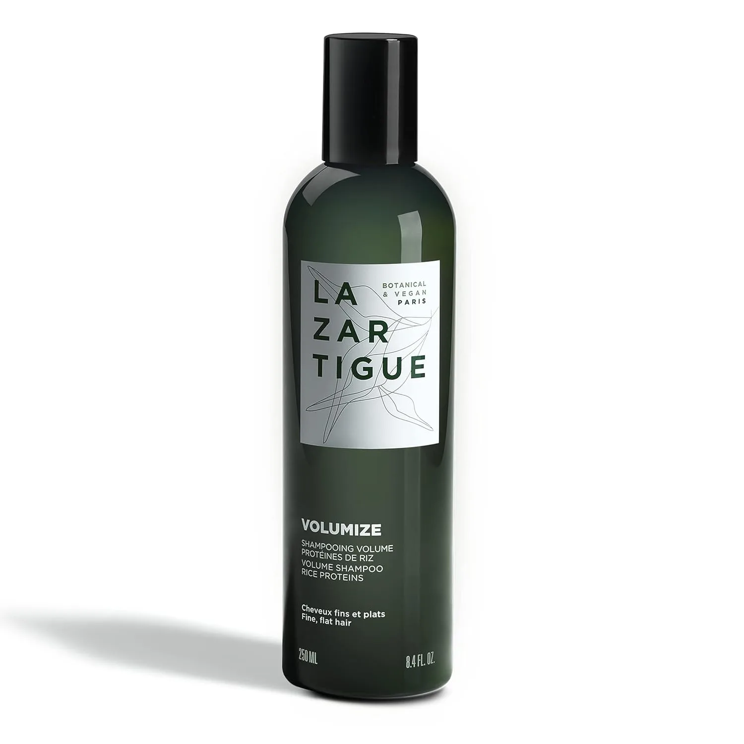 Шампунь Lazartigue Volumize с рисовыми протеинами придает объем и блеск тонким волосам, веганский продукт, не содержит сульфатов и силиконов, 240 мл.