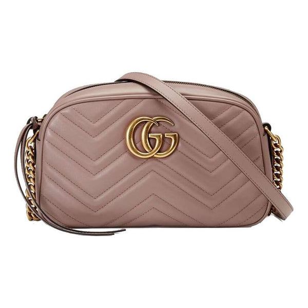 

Сумка gg marmont small matelasse shoulder bag 'dusty pink' Gucci, розовый