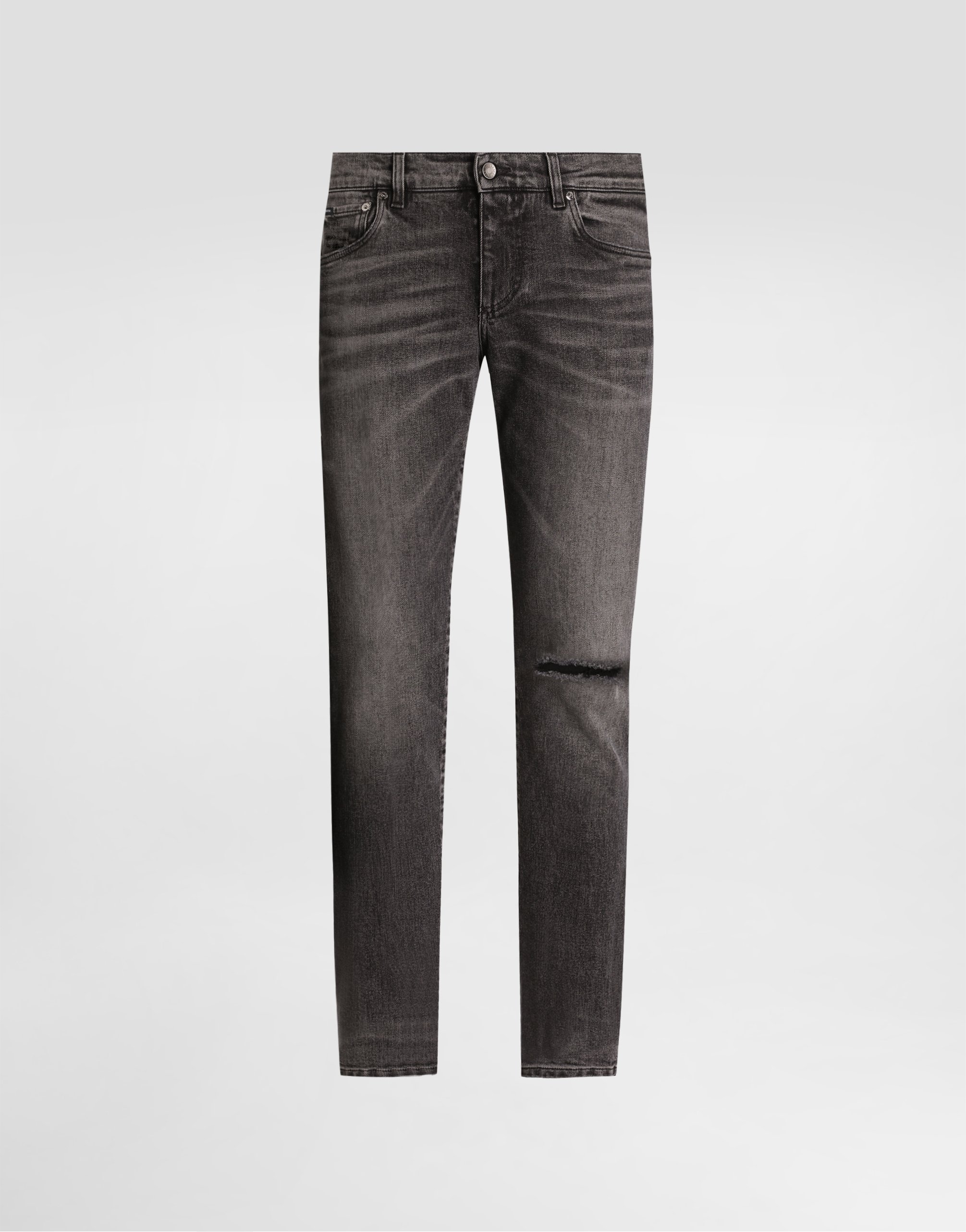 

Облегающие джинсы из эластичного хлопка Dolce & Gabbana, мультиколор