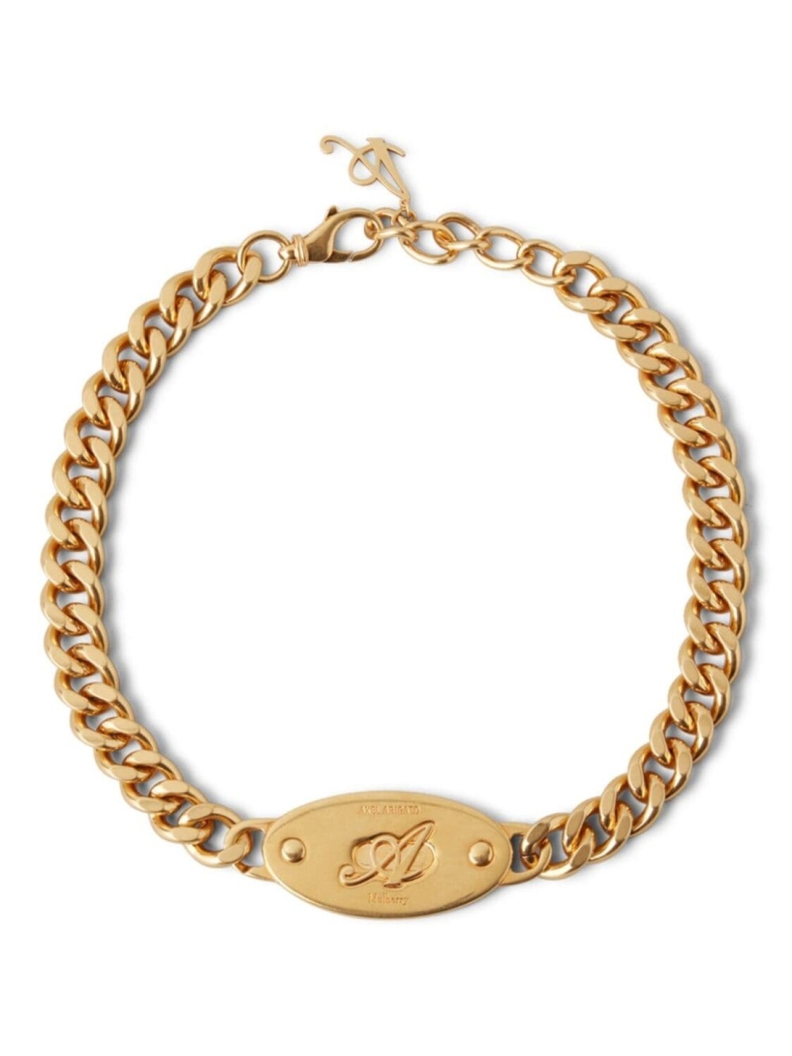 

Колье с логотипом из коллаборации с Mulberry Axel Arigato, золотой