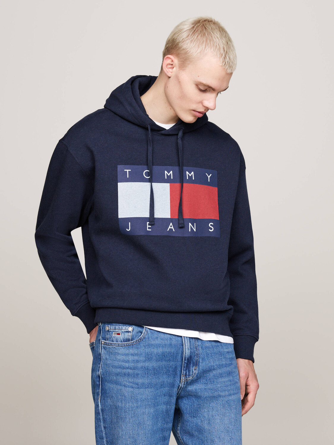 

Толстовка Tommy Jeans Relaxed fit, темно-синий