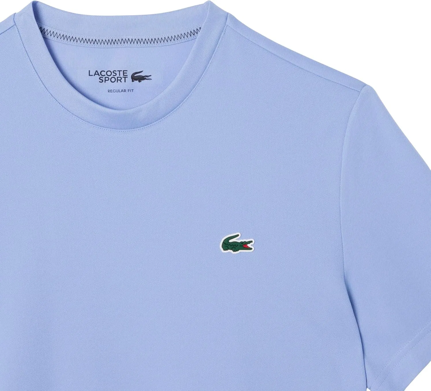 Мужская футболка Lacoste Ultra-Dry с принтом, спортивная, для тенниса, белый — фото 2