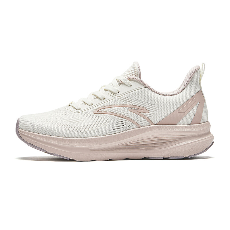 

Кроссовки для бега из коллекции Running, женские, низкие, цвет слоновой кости, белый/лотосовый пепел Anta
