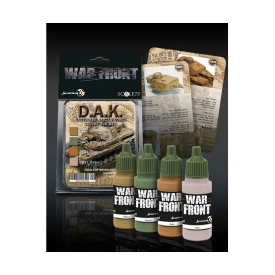 

Цвета D.A.K. для набора красок для ББМ, Scalecolor - Warfront Paint Sets