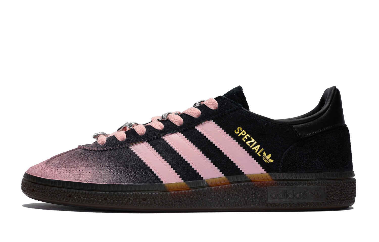 

Кроссовки adidas originals Handball Spzl Skateboarding Shoes Unisex Low-top Pink, черный/розовый