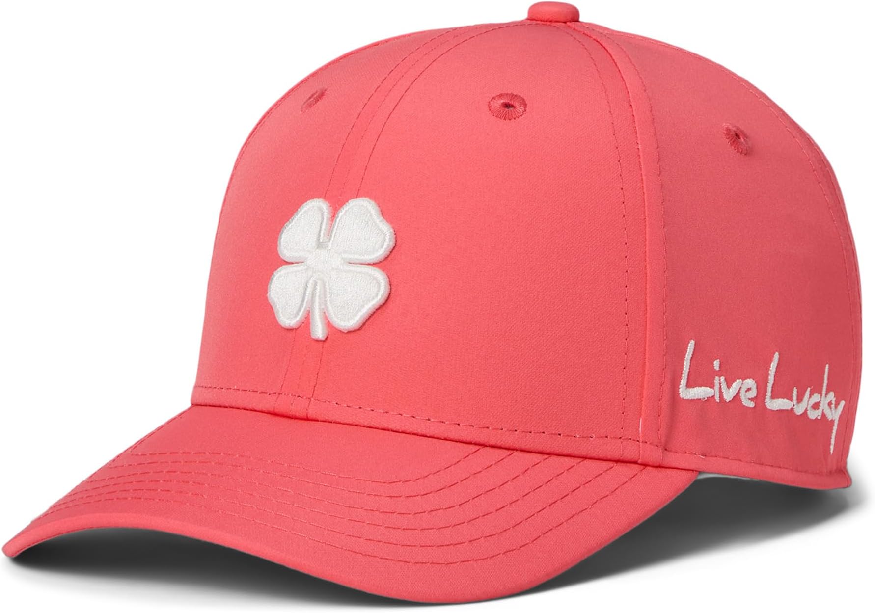 

Бейсболка Black Clover Hollywood 27 Adjustable Hat, цвет Sunset Coral Hat/3d White Clover