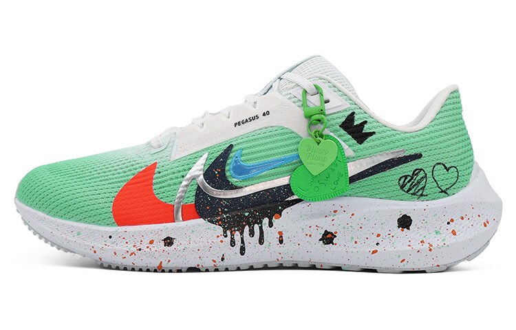 

Кроссовки Air Zoom Pegasus 40 мужские с низким верхом, черные/оранжево-красные/синие/белые Nike