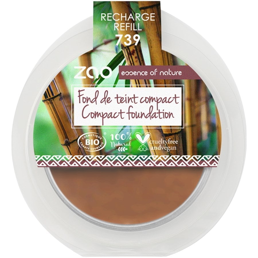 

Тональная основа Zao Refill Compact Foundation, Nr. 739 Carob / 6 g