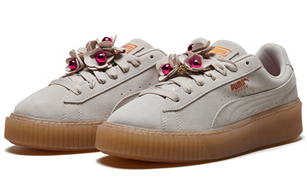 Кроссовки (WMNS) PUMA Platform Flower Tassel 'White', белый — фото 3
