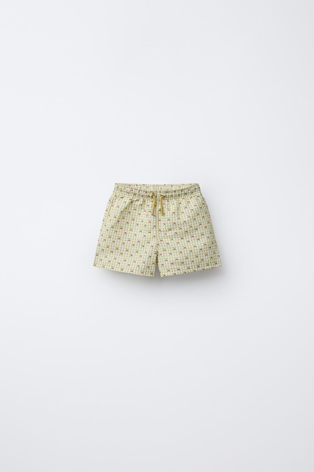 

Возраст 2-6 лет / вишневые плавательные шорты ZARA, оливково-зеленый