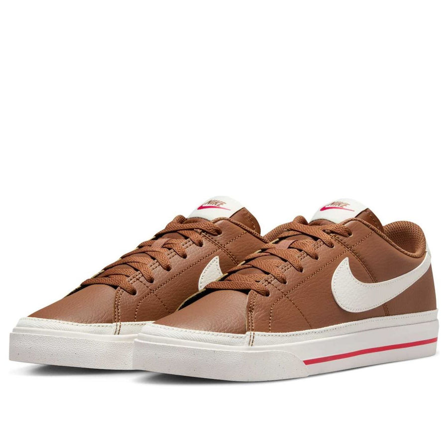 Кроссовки (WMNS) Nike Court Legacy Next Nature 'Light British Tan Fire Red Sail', желто-коричневый — фото 3