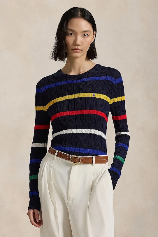 

Хлопковый свитер Polo Ralph Lauren, темно-синий