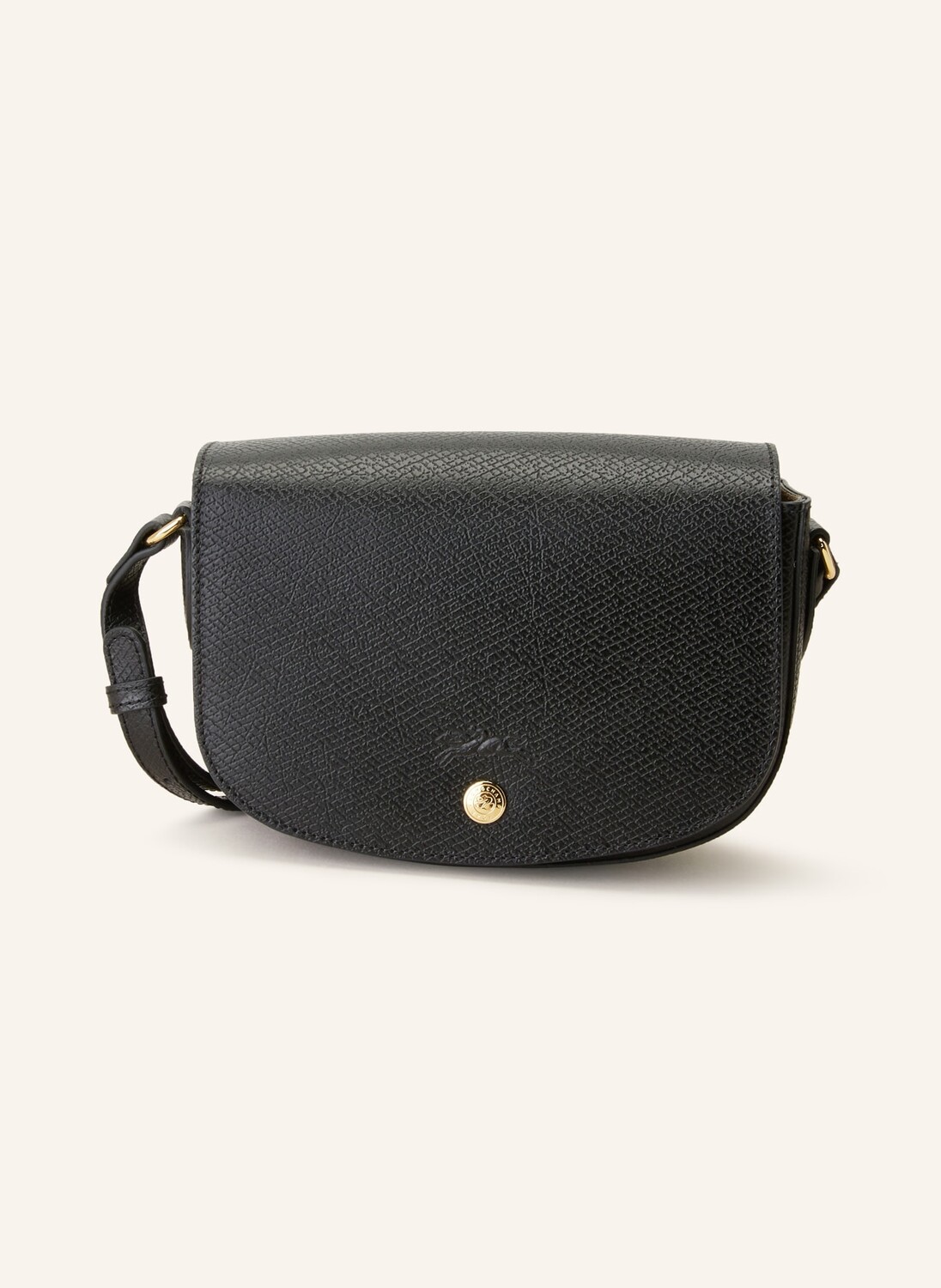 

Сумка на плечо бежевого цвета Longchamp, черный