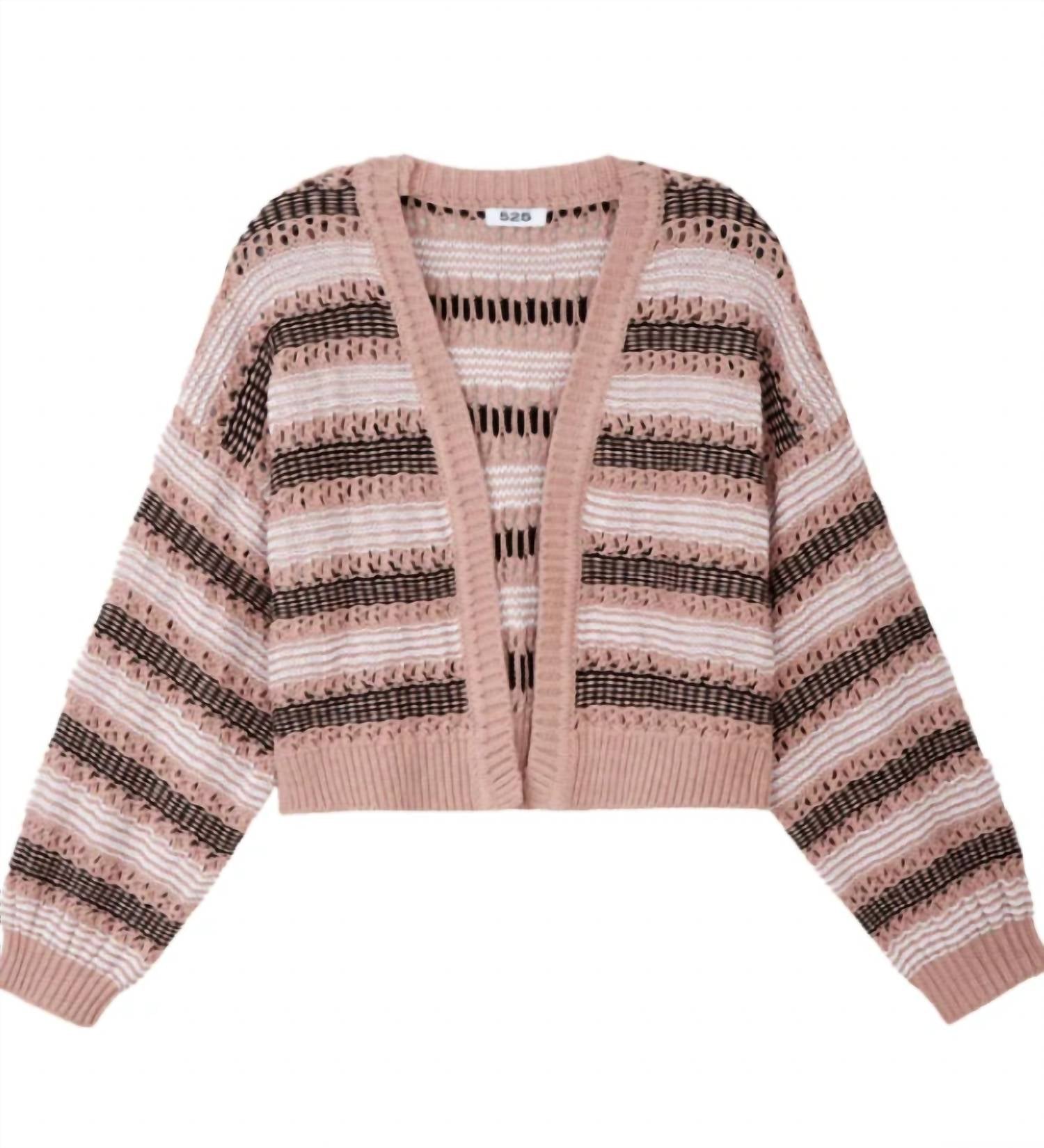 

Кардиган Zoe Open Stitch в цвете Light Taupe Multi 525 America